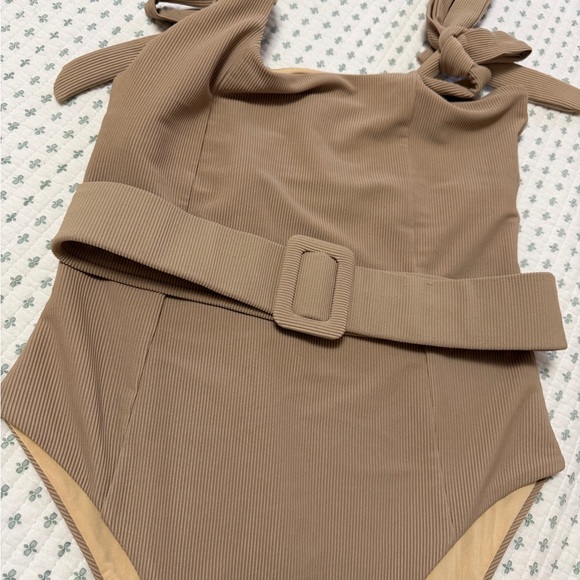 Beach Riot Tan Ribbed Swimsuit - Picture 2 of 6